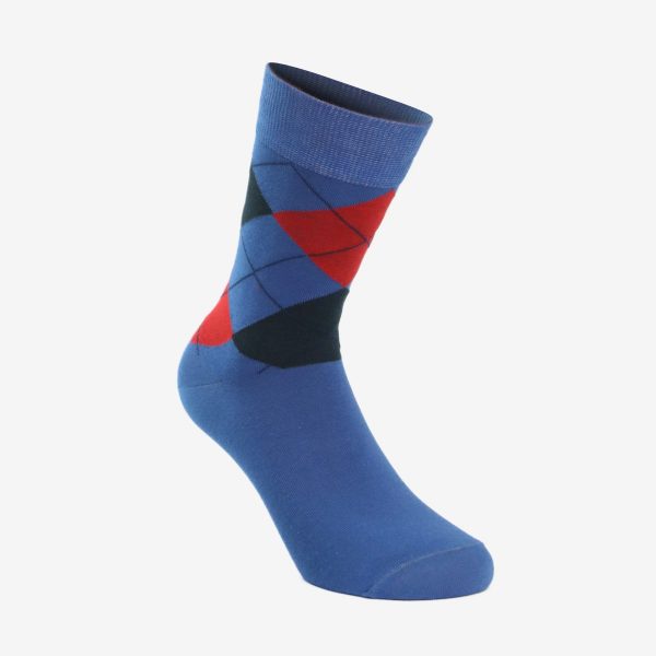 Oliver Jacquard muška čarapa sv plava